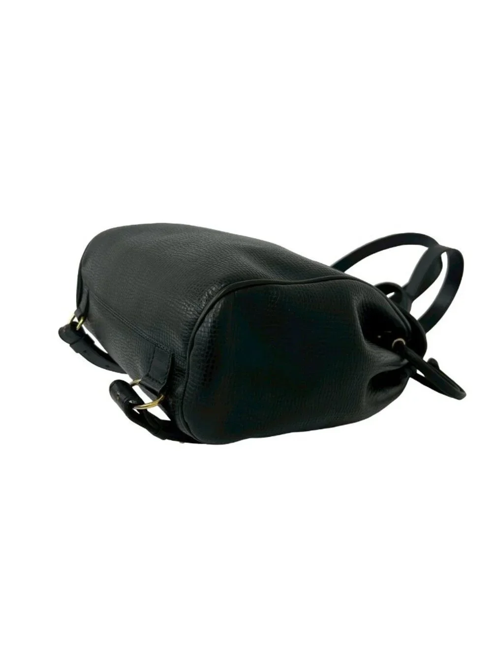 Dior Vintage CD Logo Leather Backpack Black
